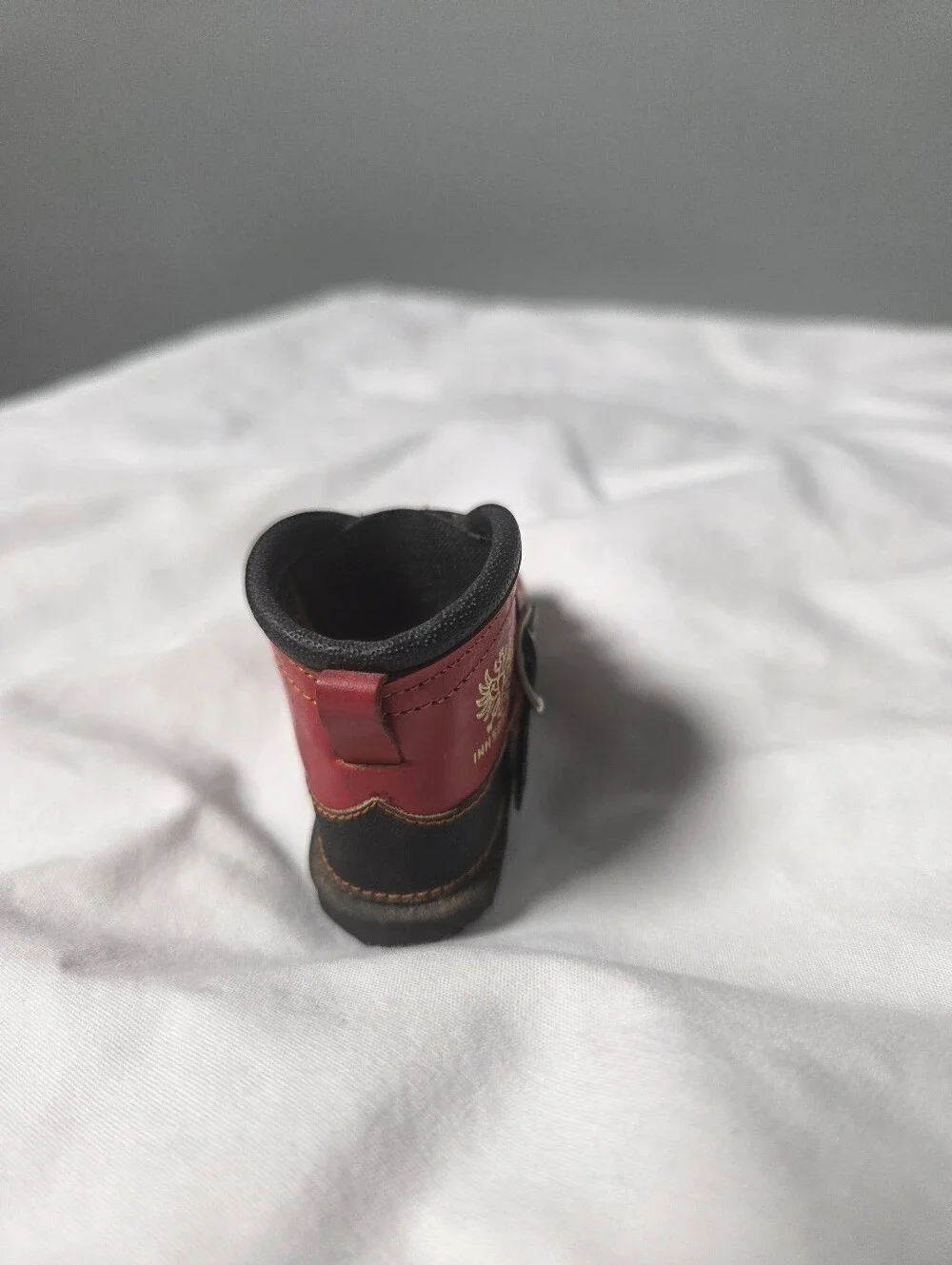 vintage Austrian souvenir miniature leather boot marked Innsbruck